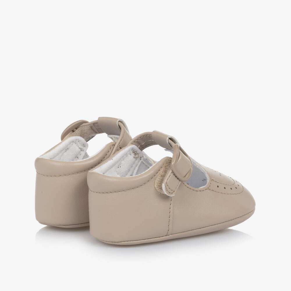 Faux Leather T-Bar Pre-Walker Shoes