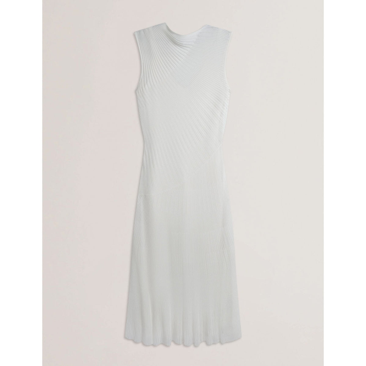 Celyina Sheer Detail Textured Knit Midaxi Dress