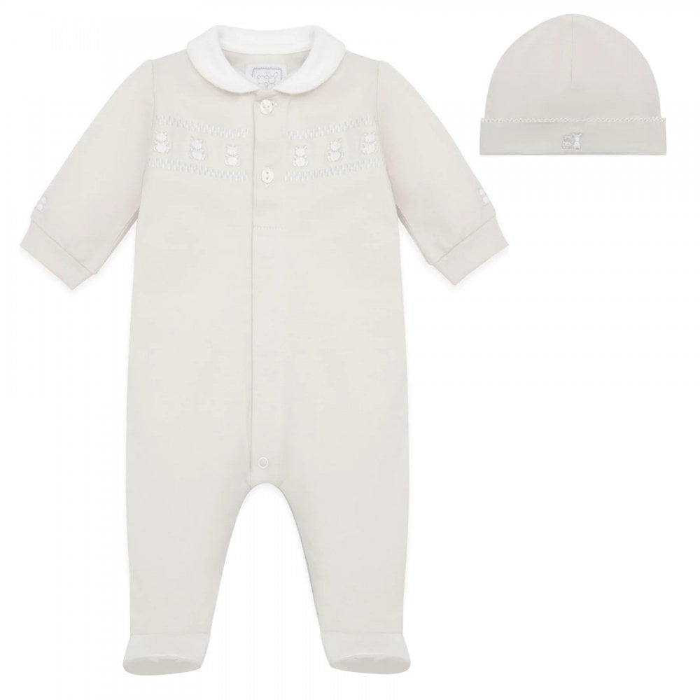 SJ front open AIO with collar  emb teddy panel & Hat