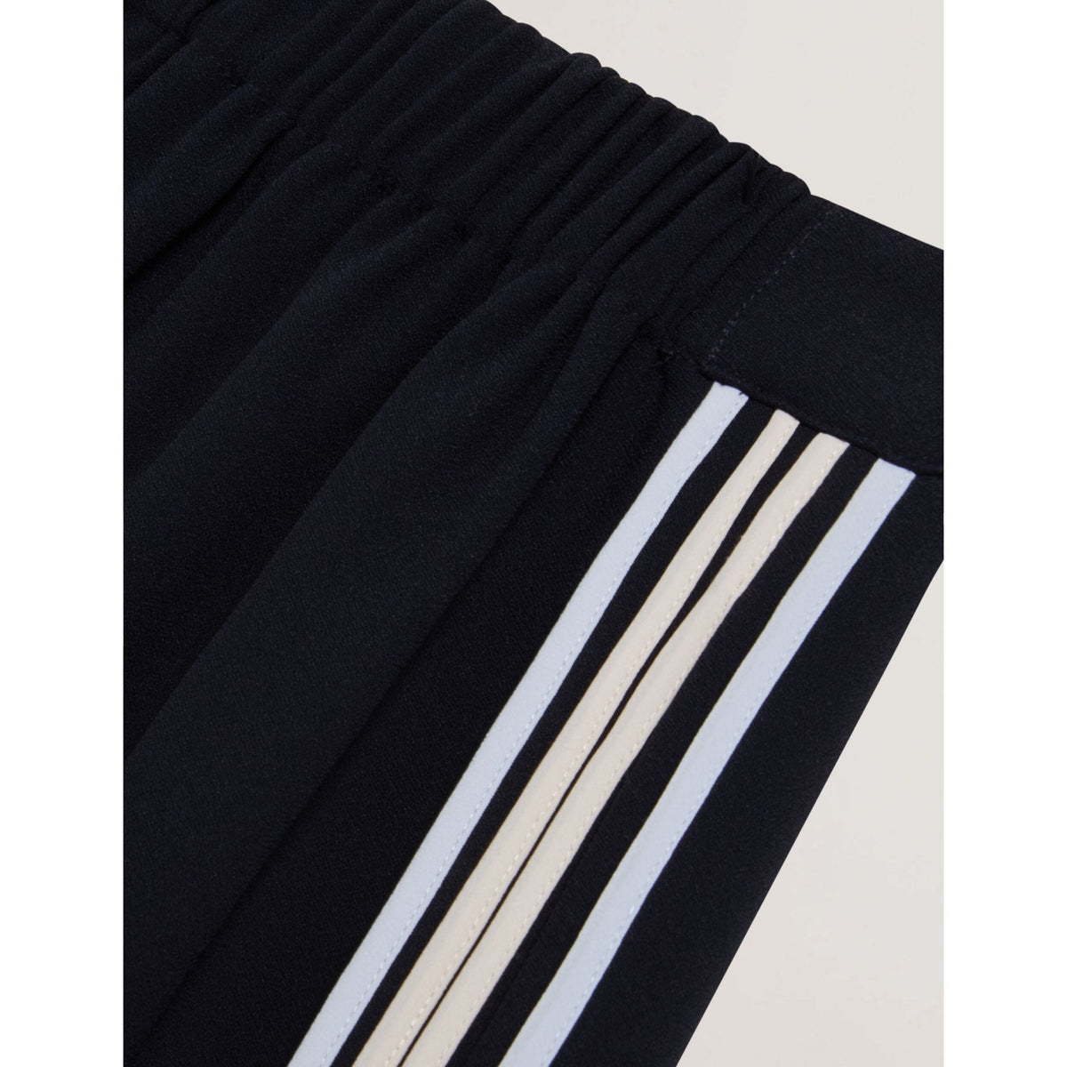 Gorjja Piping Detail Wide Leg Crepe Trousers