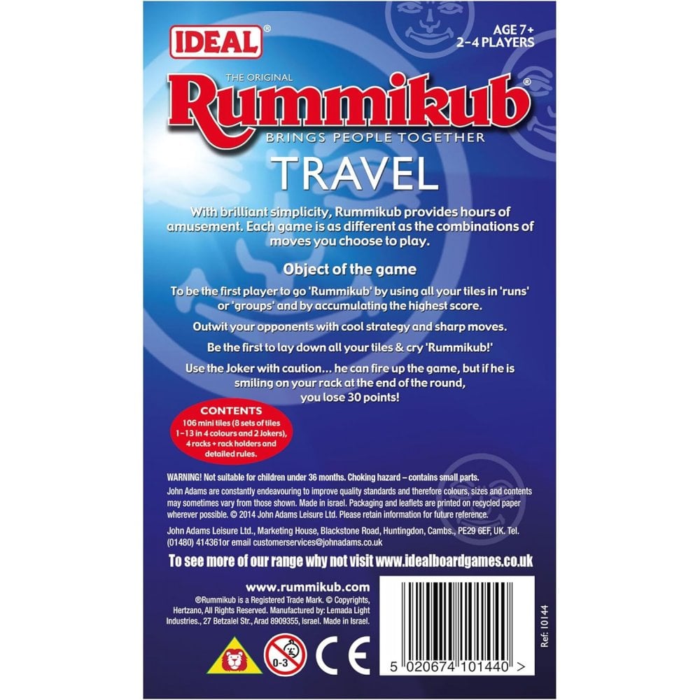 Rummikub IDEAL Travel game: Brings people together