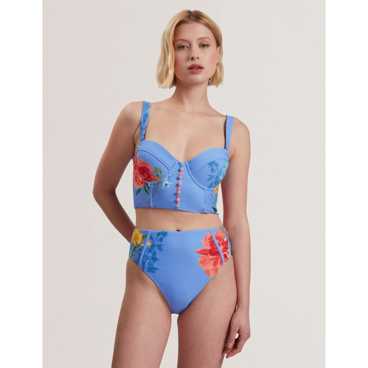 Loriiaa Printed Underwired Bikini Top