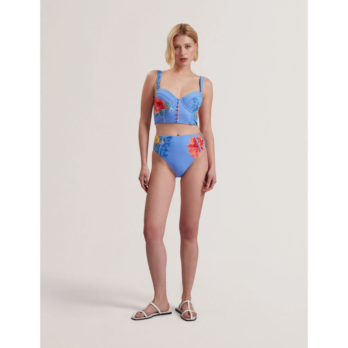 Loriiaa Printed Underwired Bikini Top