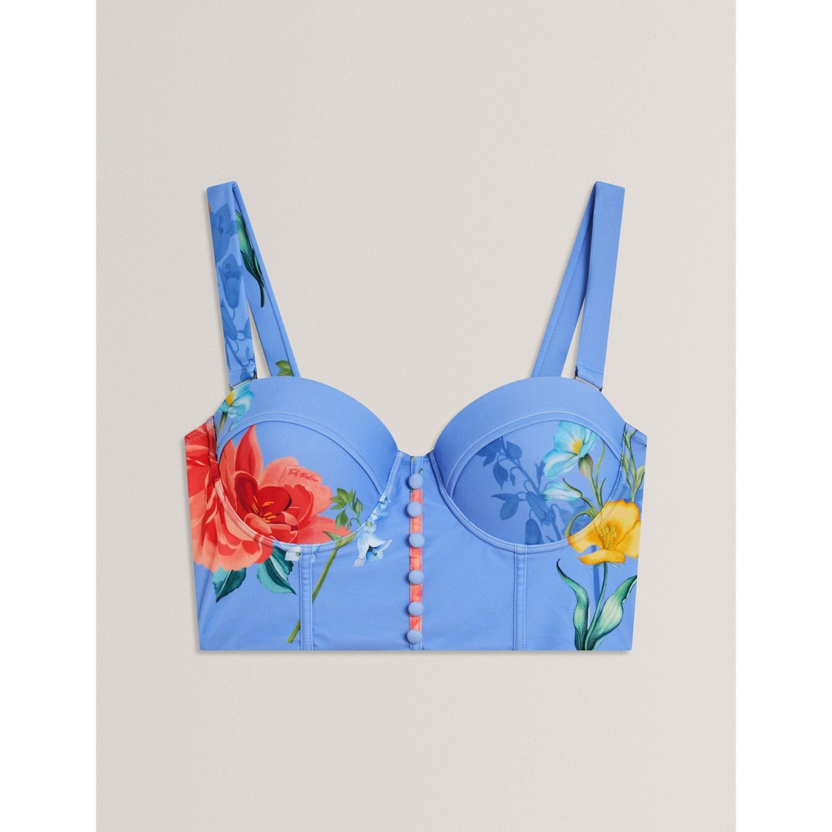 Loriiaa Printed Underwired Bikini Top
