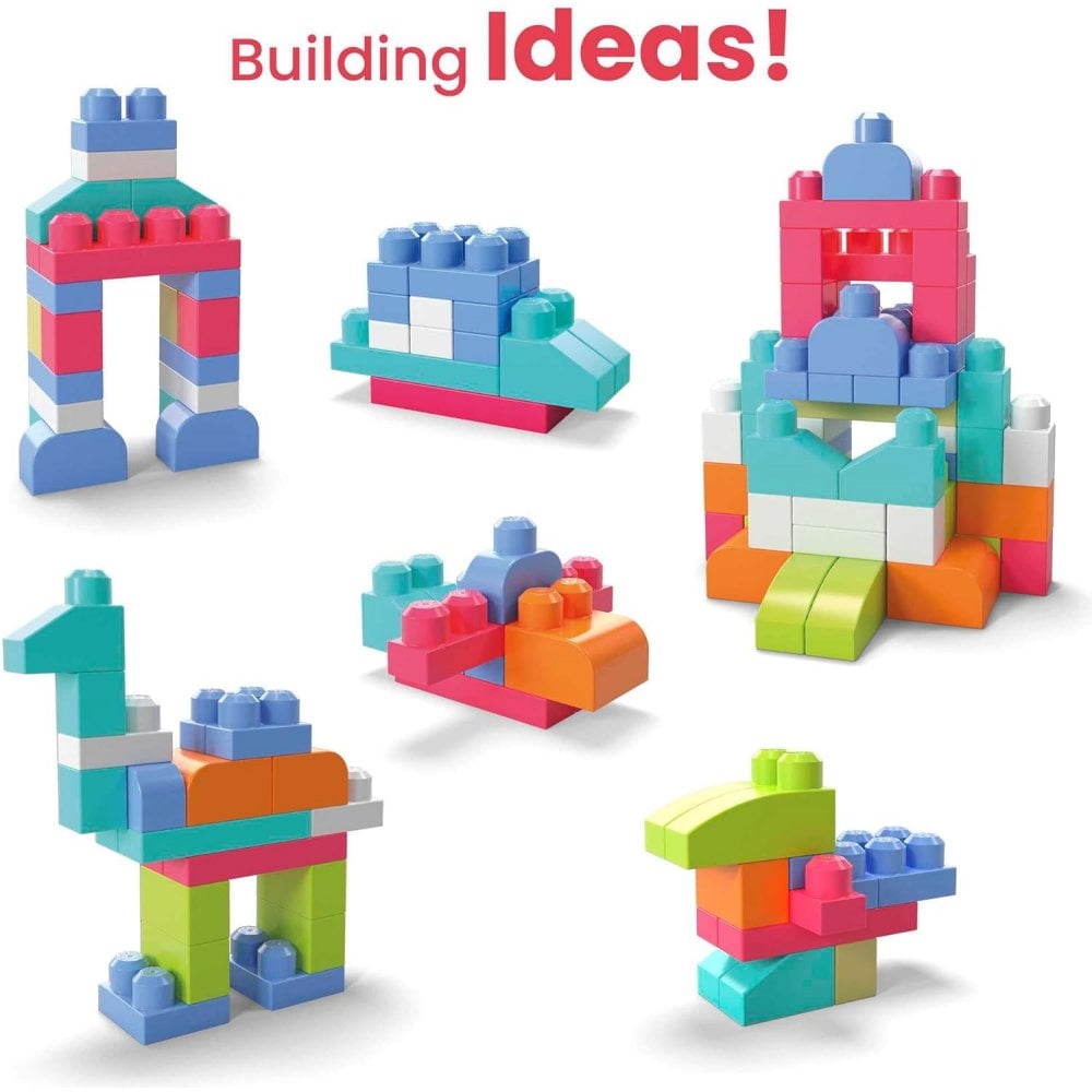 Mega Bloks Big Buildng Bag 60pcs Pink