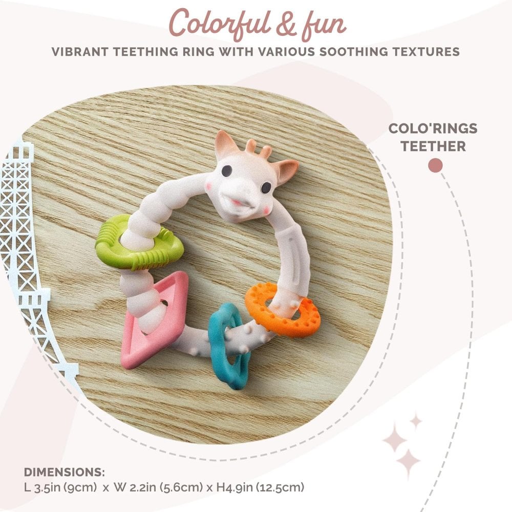 So Pure Sophie Giraffe Multi Textured Teether