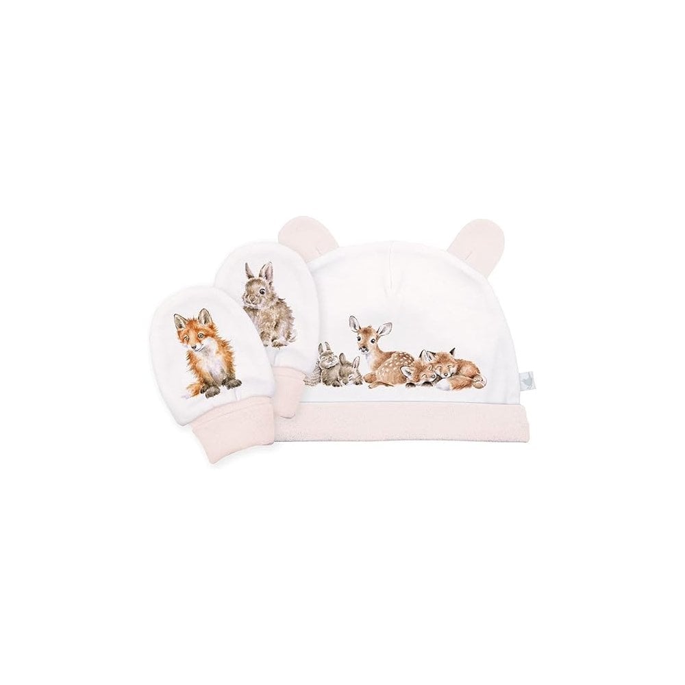 Little Forest Hat and Mitten Set