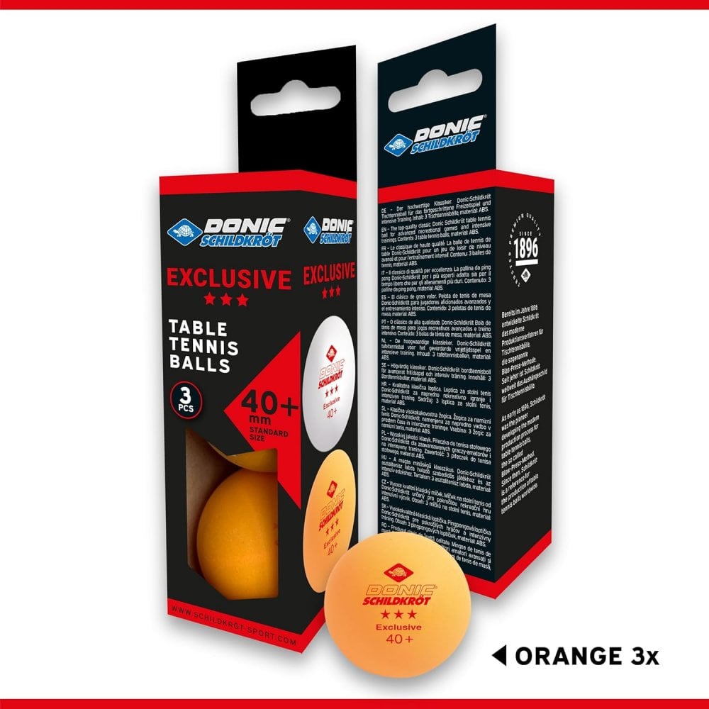 3-Star Orange Avantgarde Ball - 3 Pack