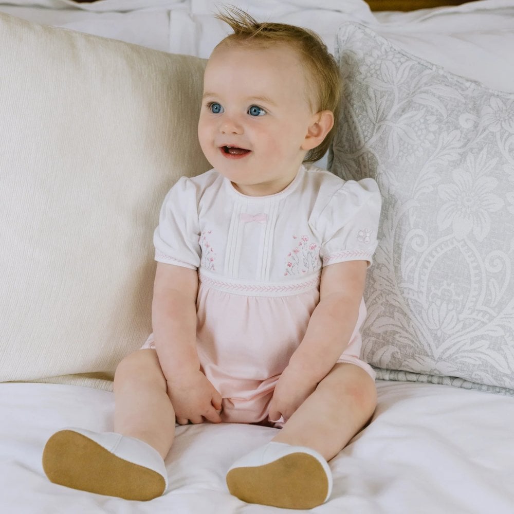 Jemma Girls Floral Embroidery Romper