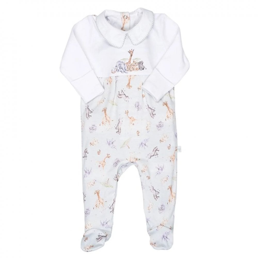 Little Savannah Placement Print Babygrow