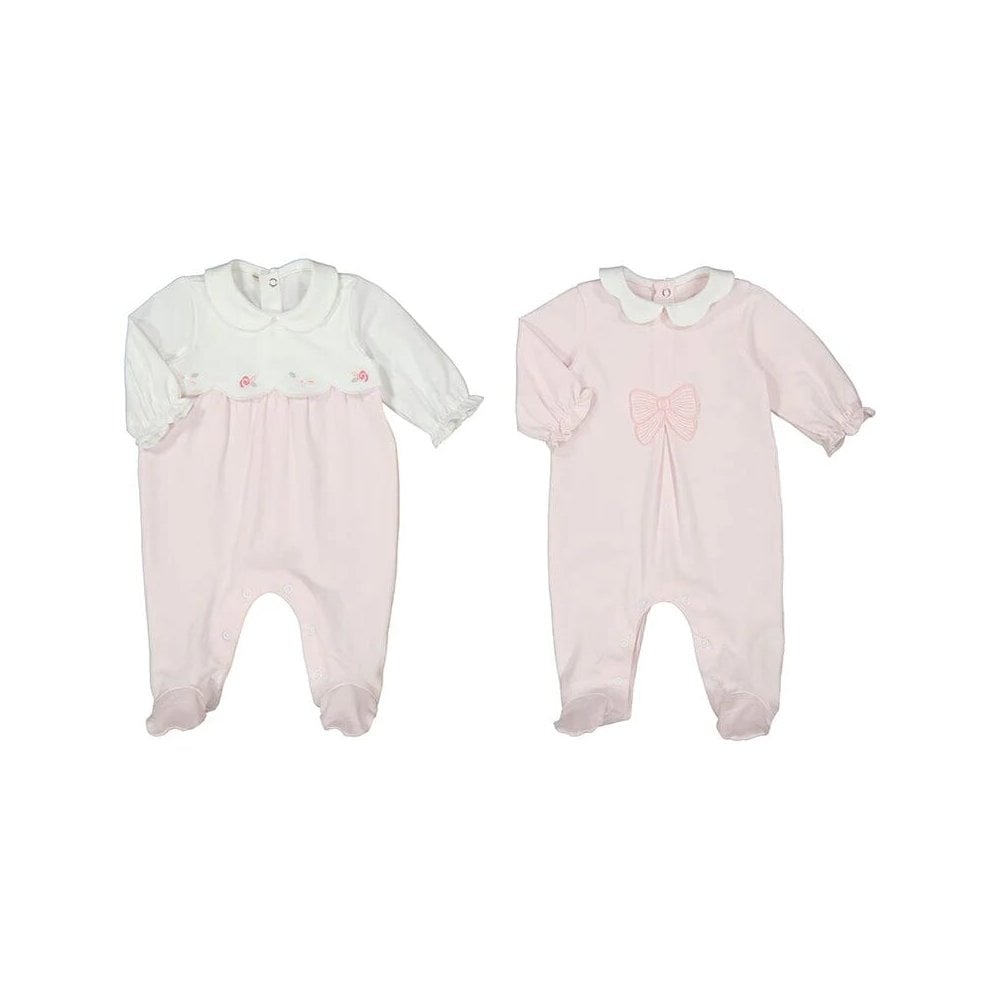 Bow Babygrow Set Of Two