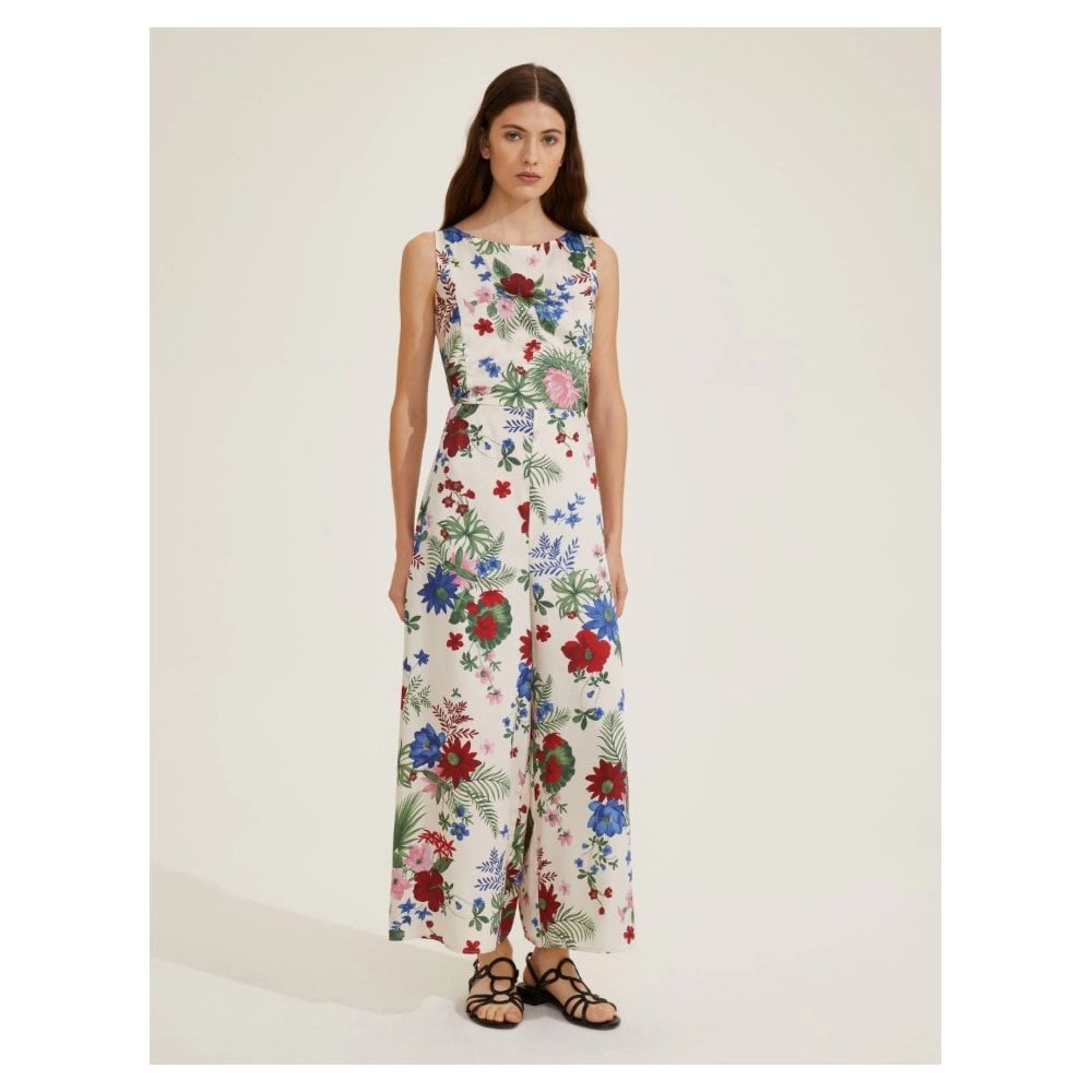 Istrice Printed twill jumpsuit