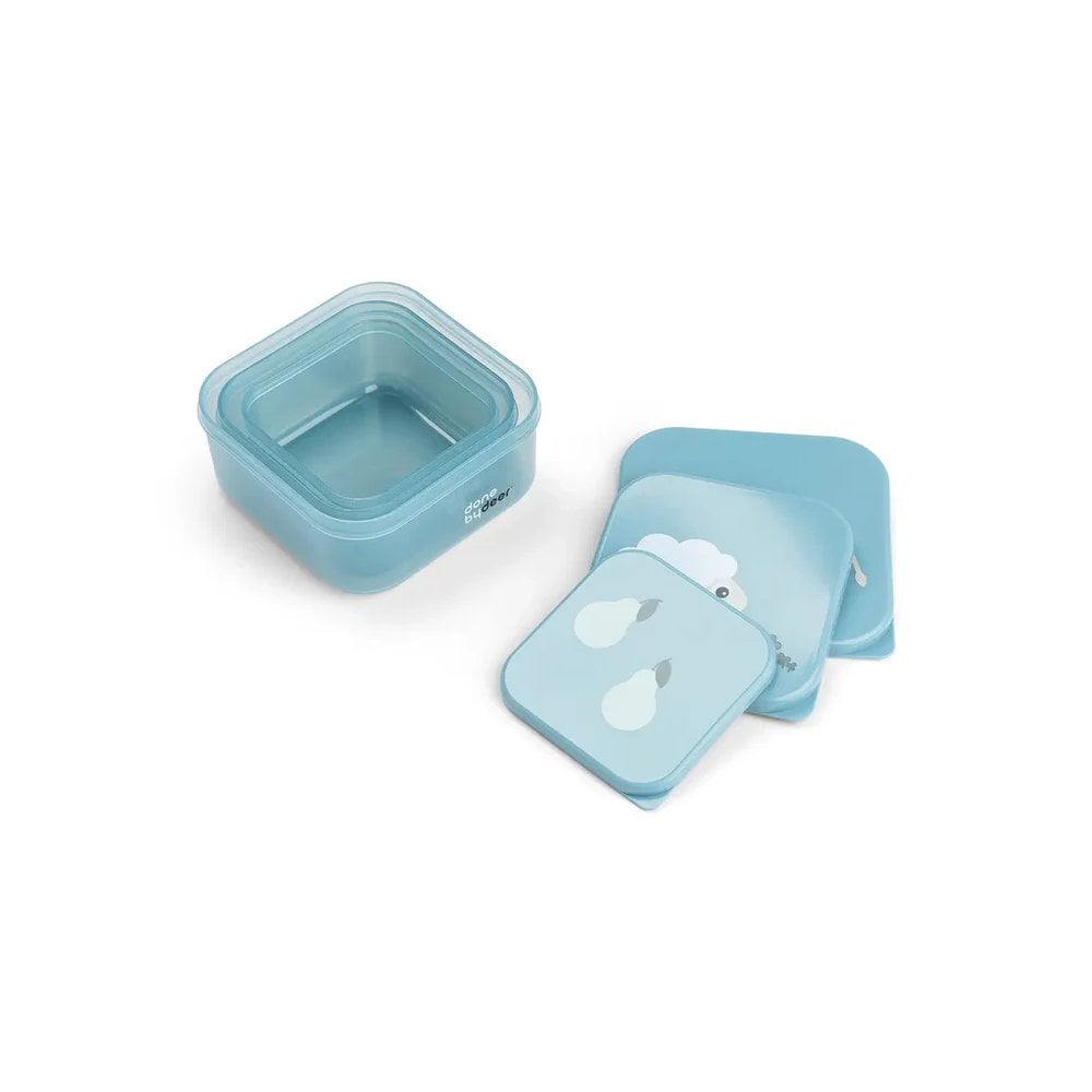 Snack box set 3 pcs Tiny farm Blue