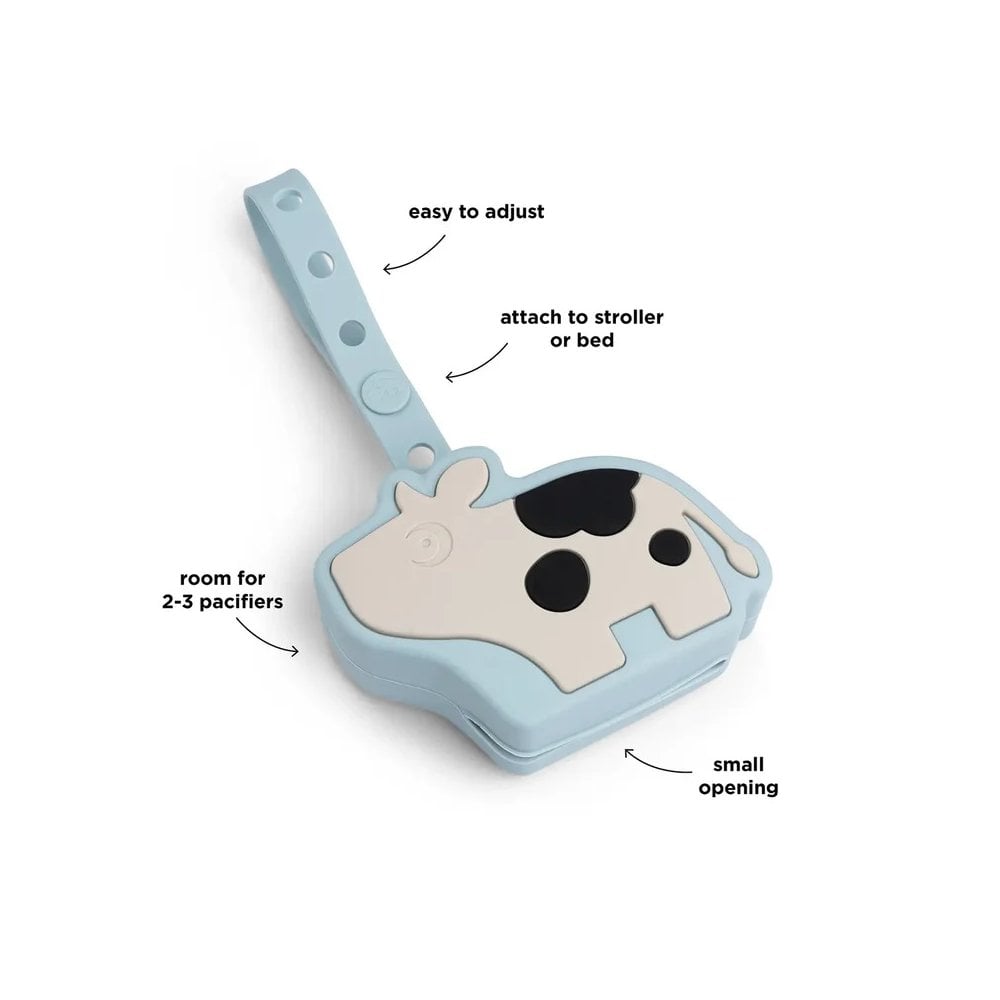 Silicone pacifier pouch Dotti Blue