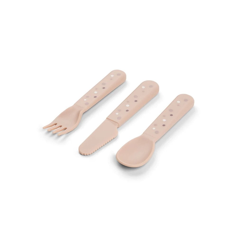 Foodie cutlery set Happy dots Powder