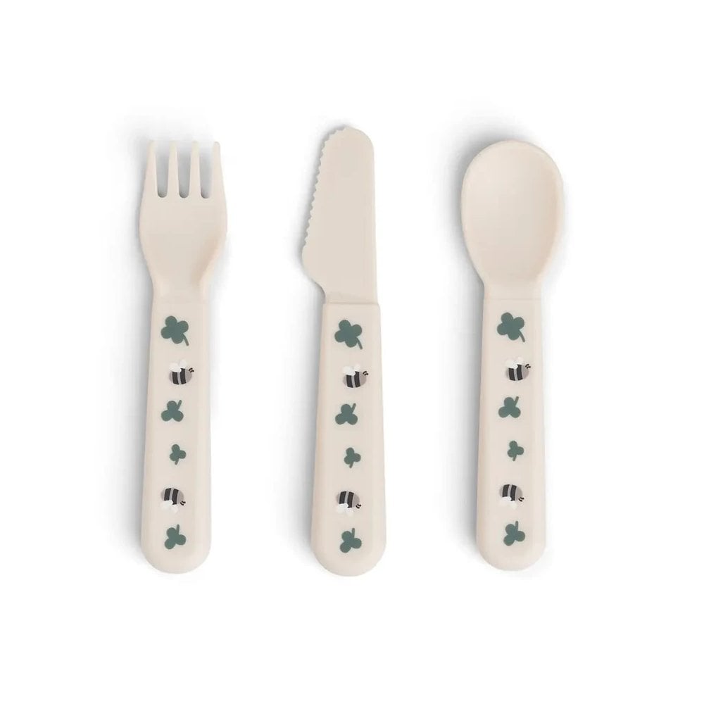Foodie cutlery set Tiny farm Sand