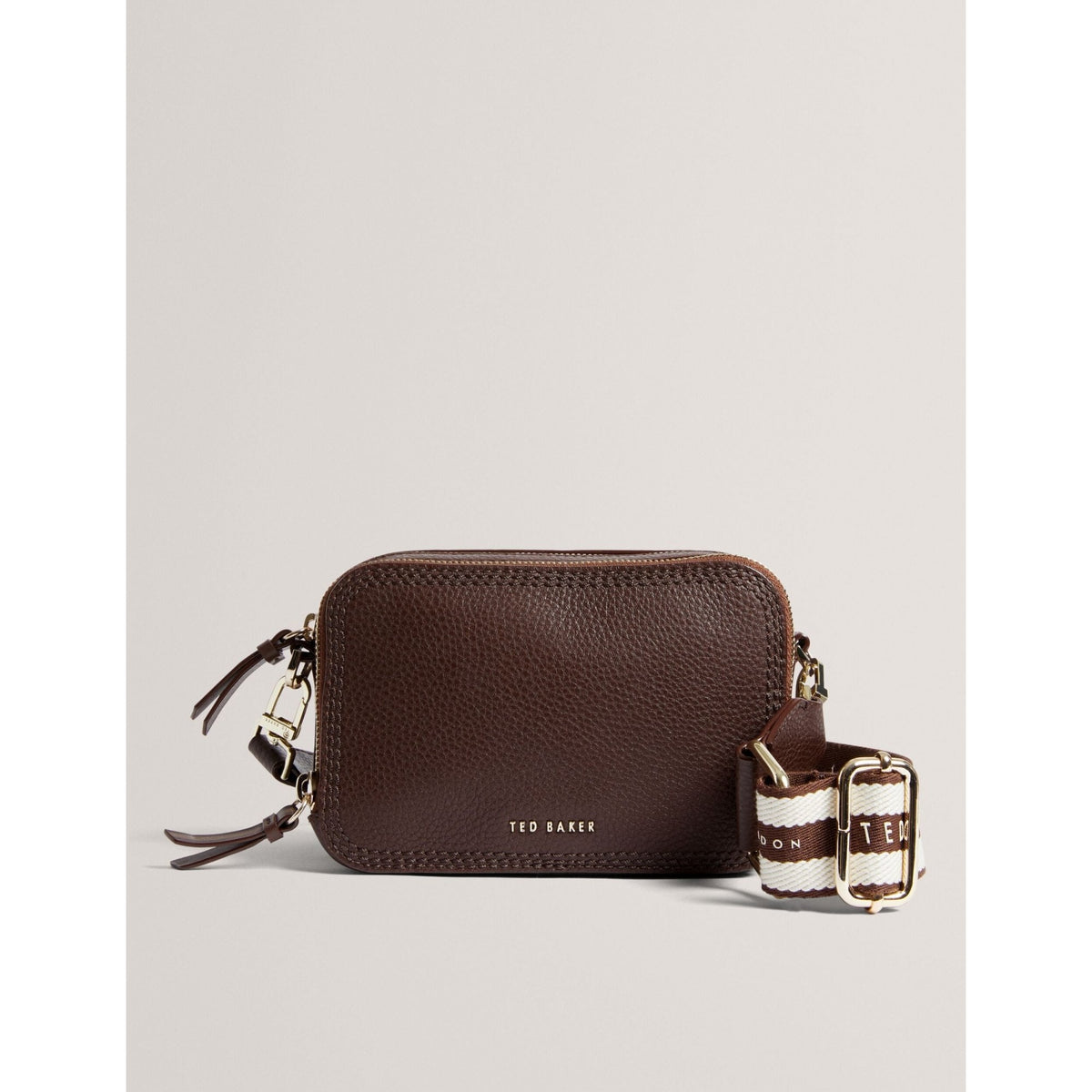Willsa Branded Webbing Mini Leather Camera Bag