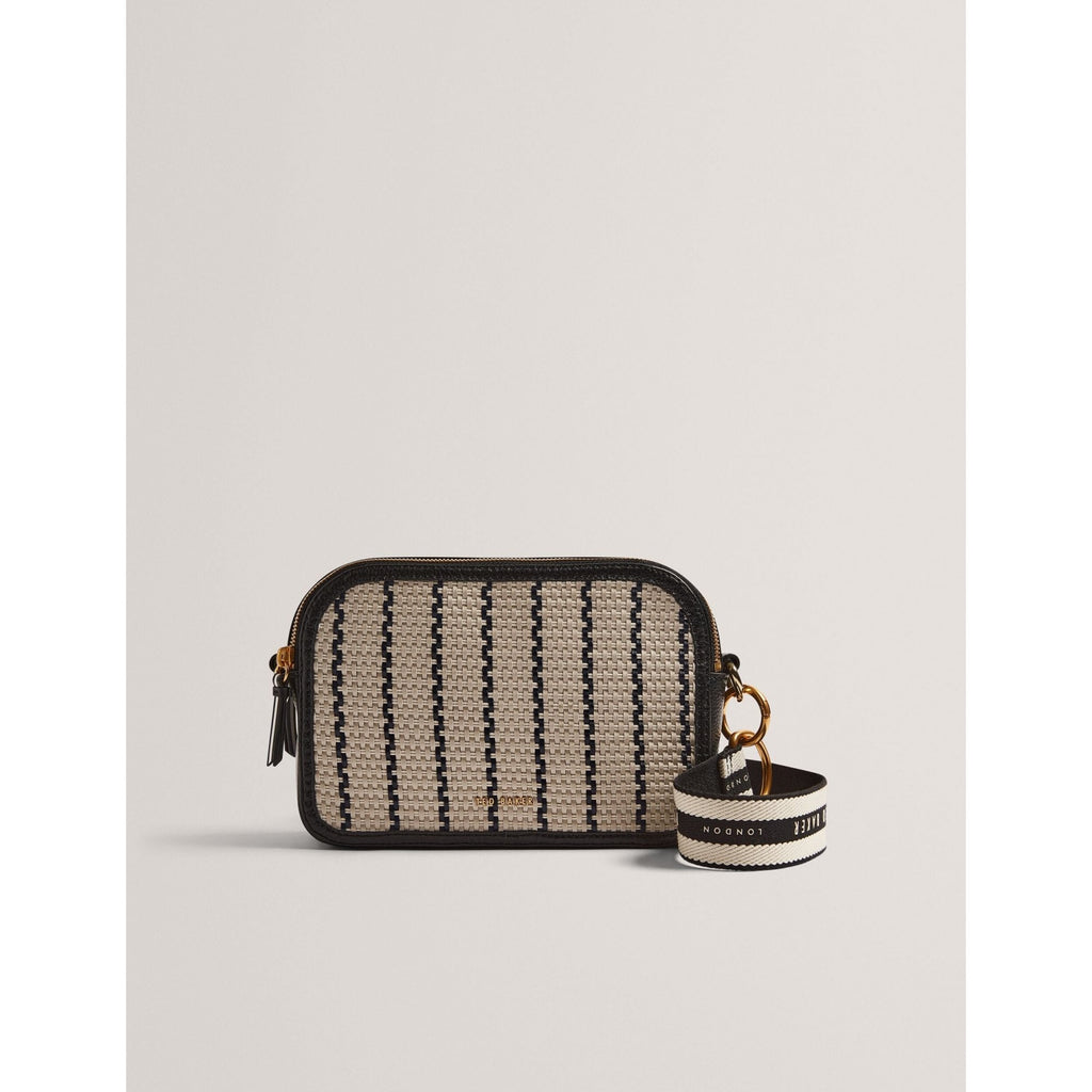 Rivea Woven Panel Faux Leather Camera Bag