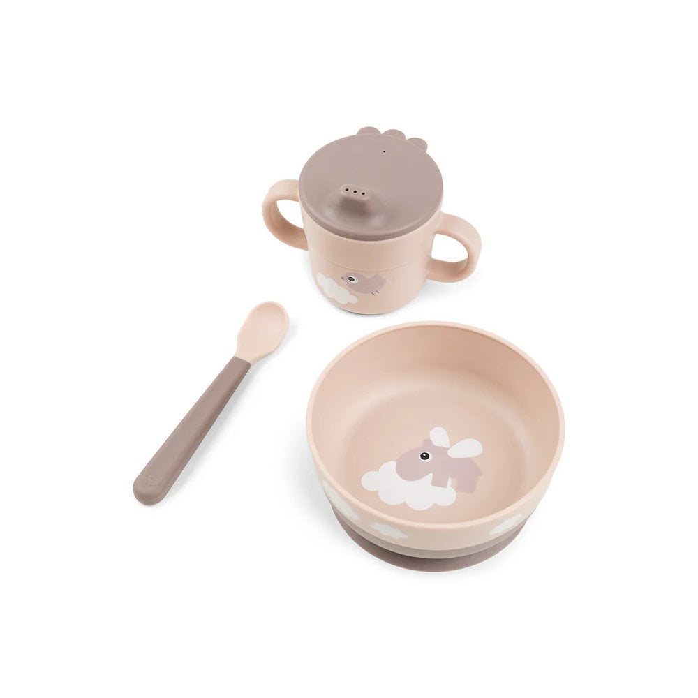 Foodie first meal set w/suction Happy clouds Powde