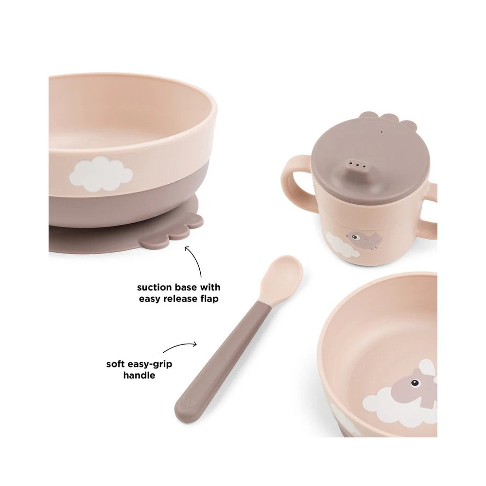 Foodie first meal set w/suction Happy clouds Powde