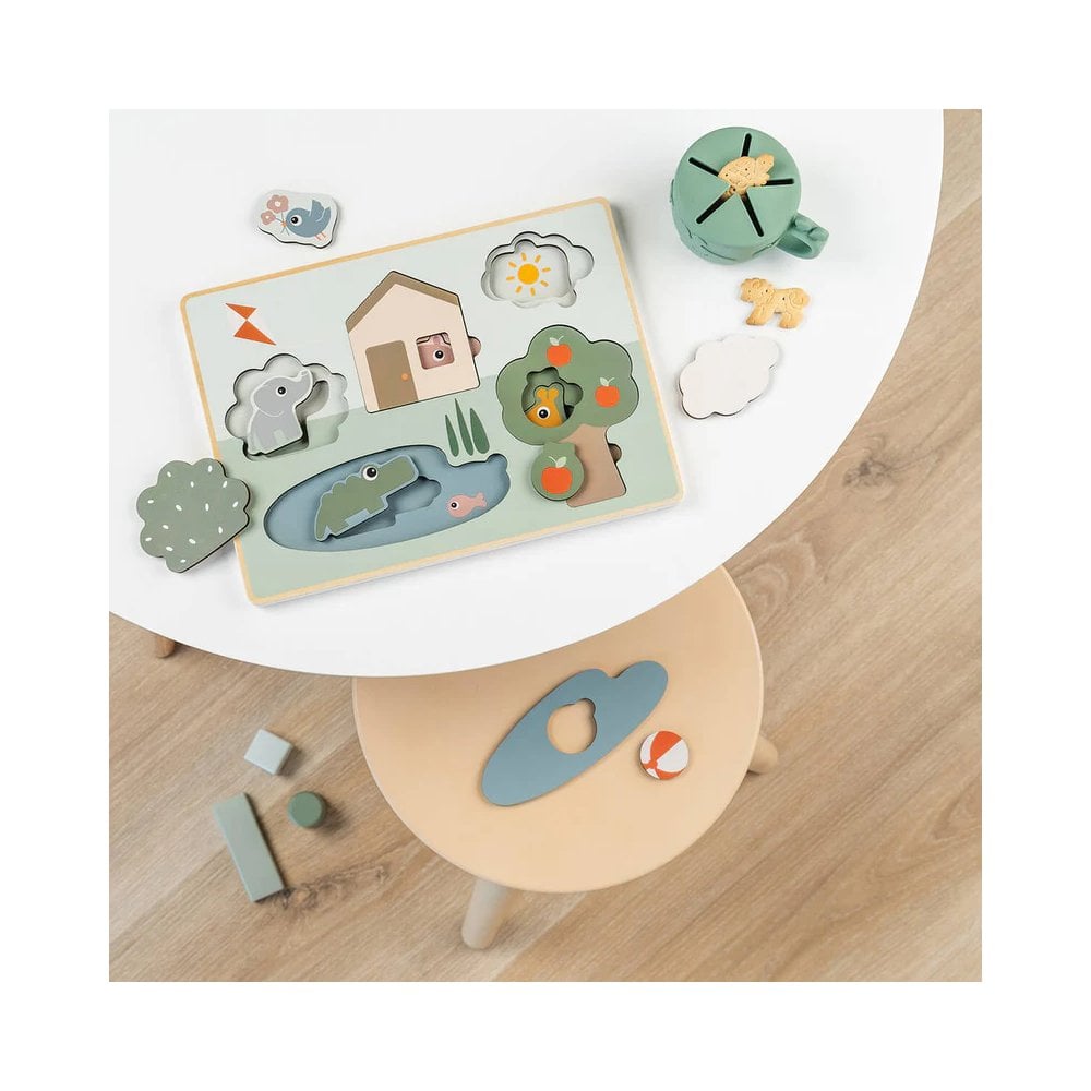 Layer puzzle Deer friends Colour mix