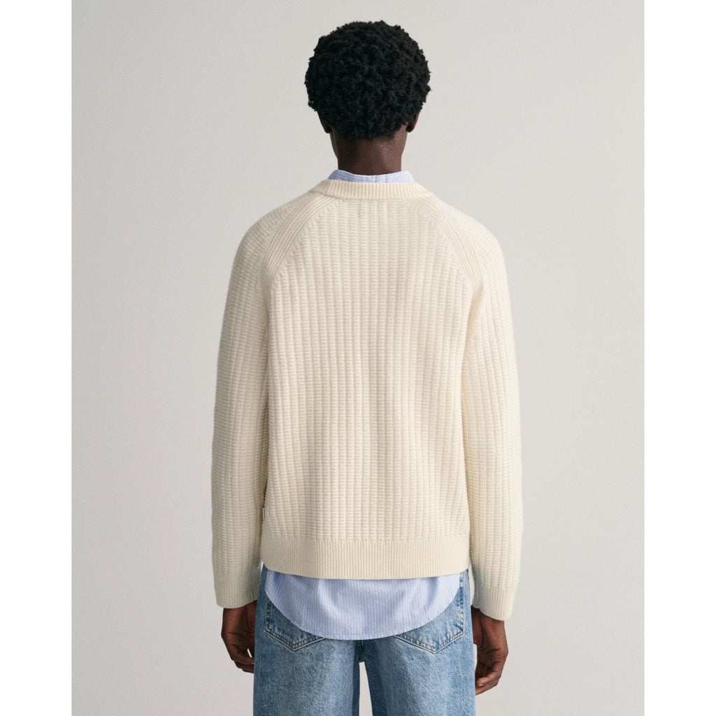 Textured Crew Neck Sweater