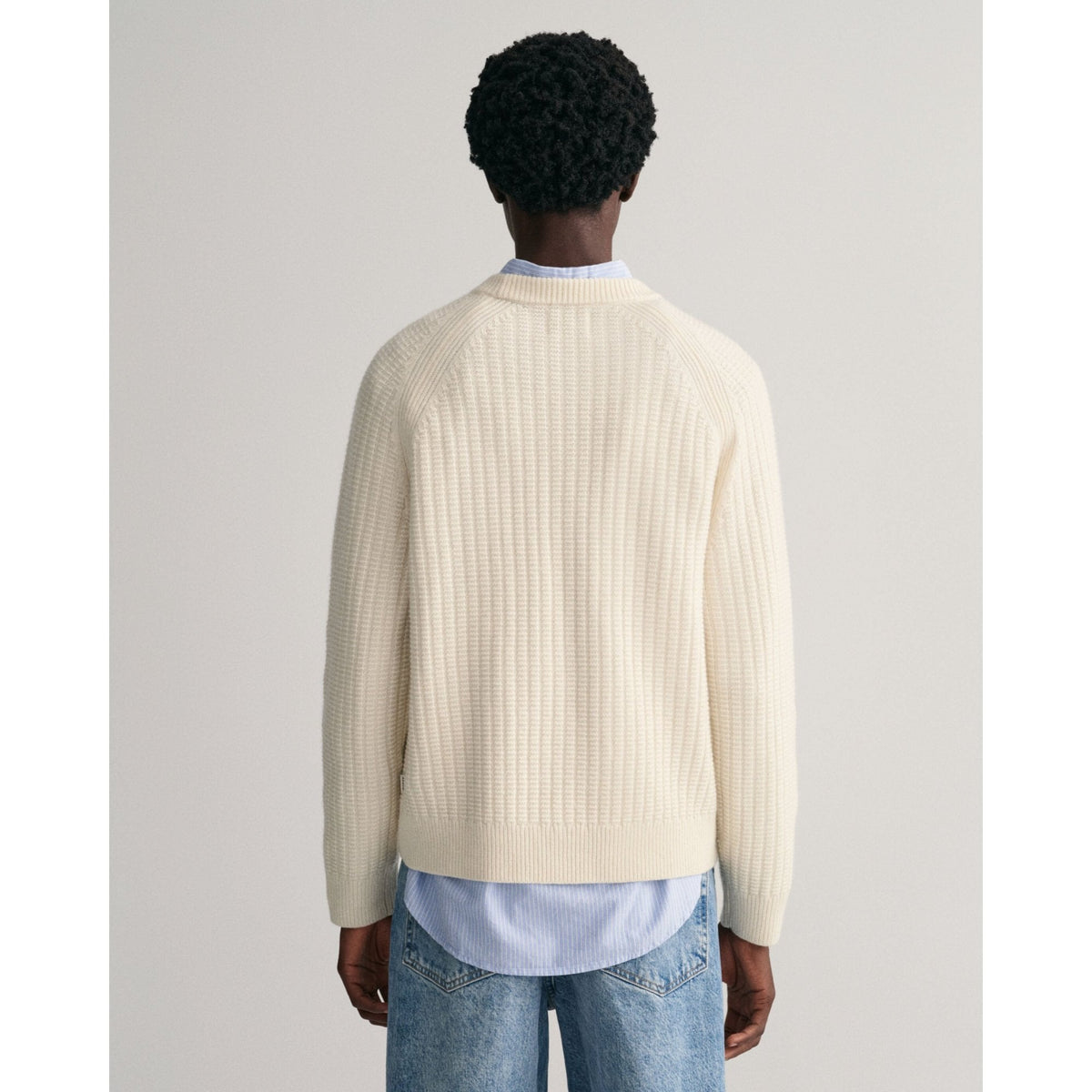 Textured Crew Neck Sweater