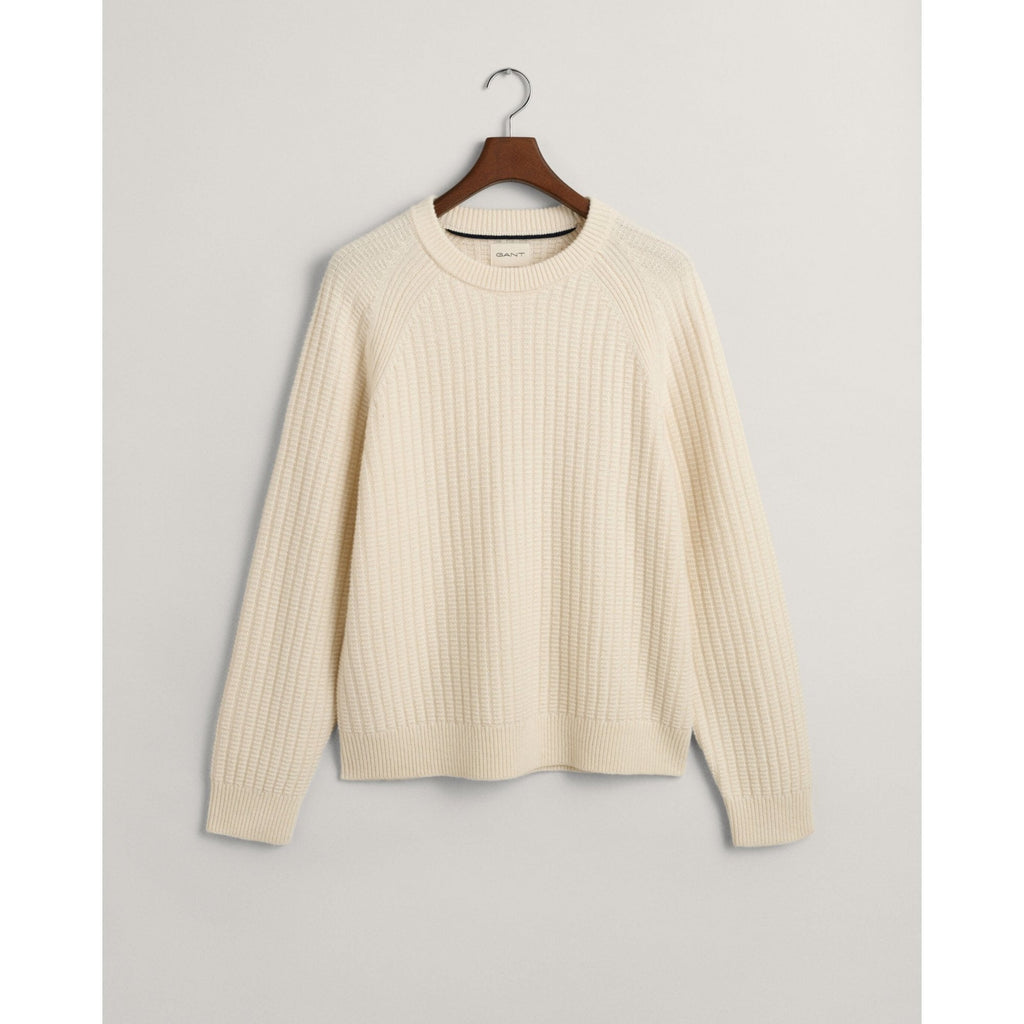 Textured Crew Neck Sweater