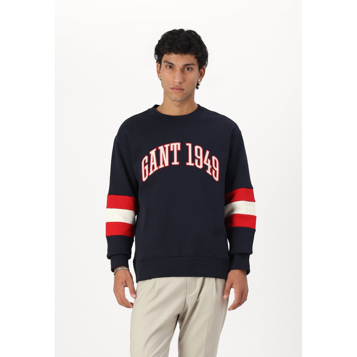 75th Anniversary Colorblock Sleeve Crew Neck