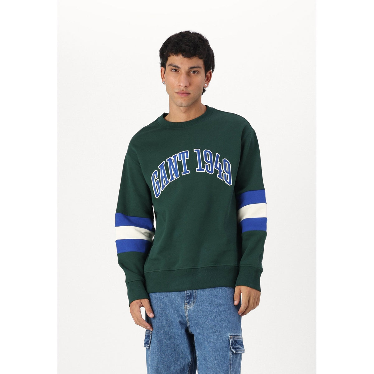 75th Anniversary Colorblock Sleeve Crew Neck