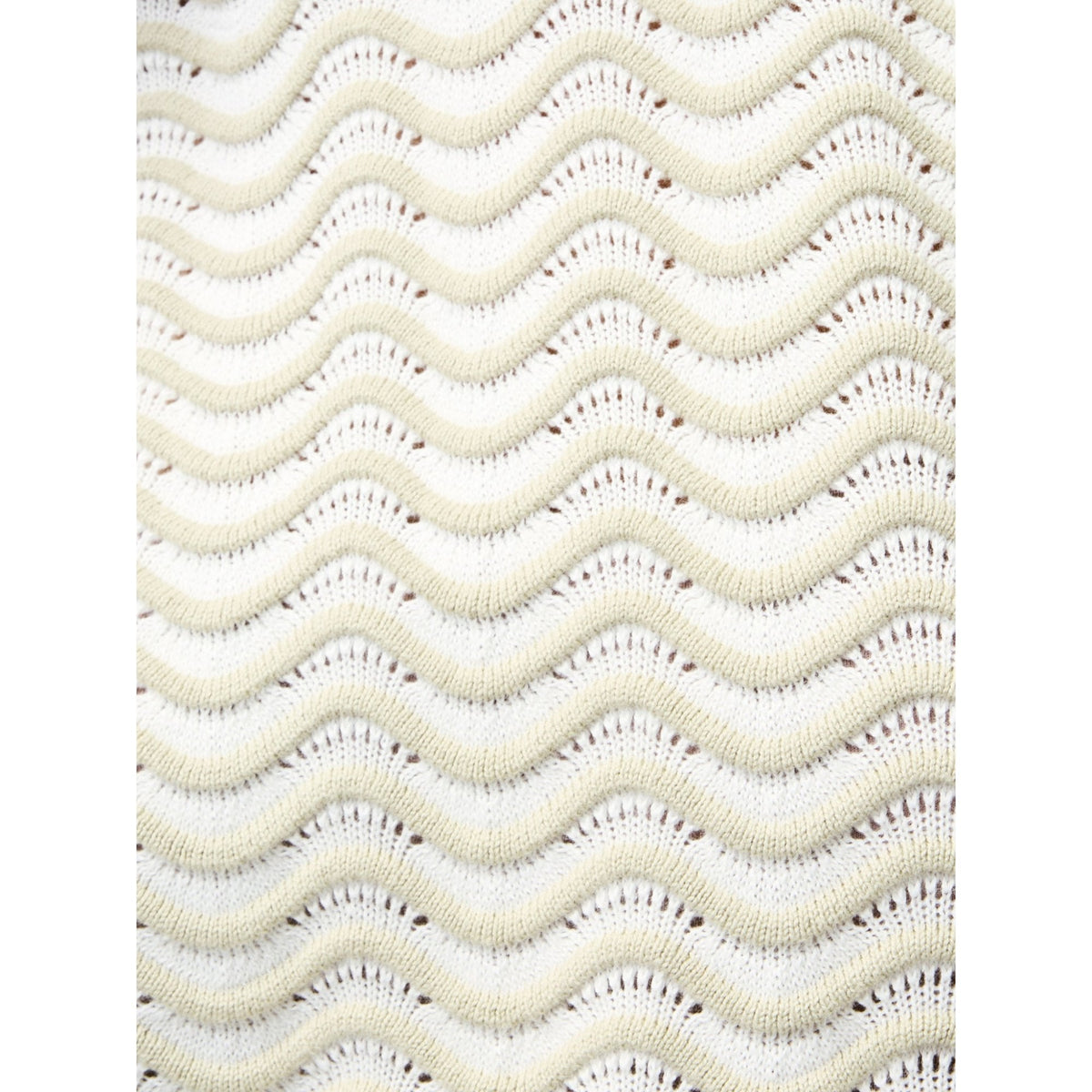 London Sleeveless Wave Knit Jumper
