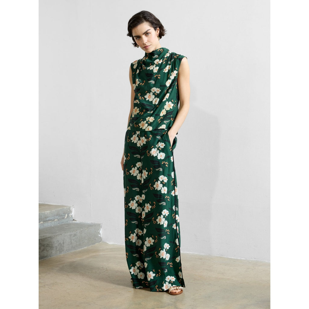 Rhian Eco Printed Wide Leg Trousers
