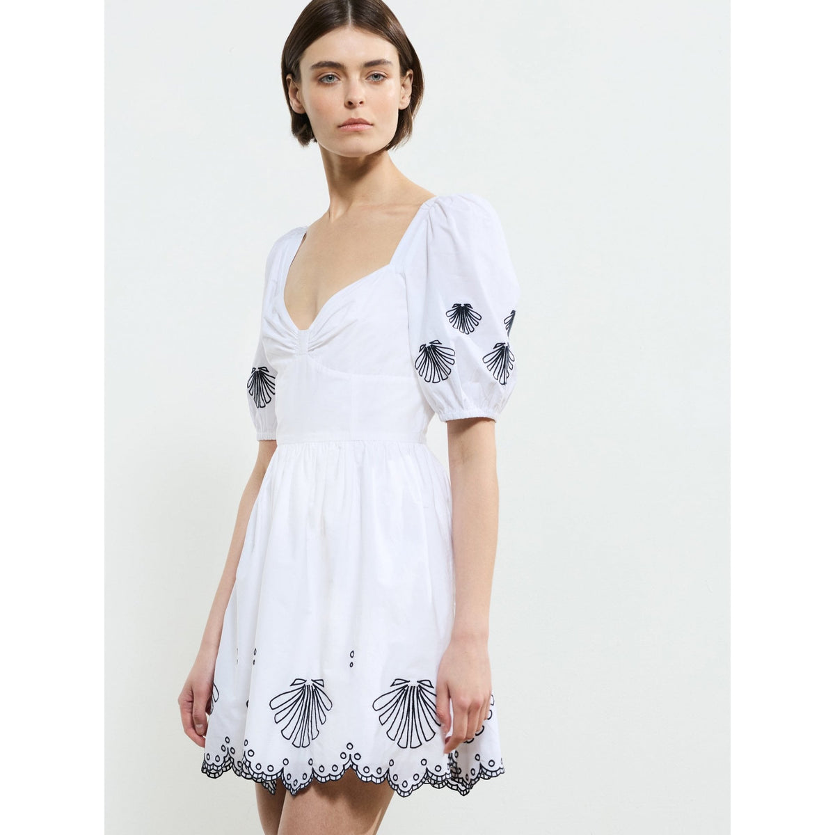Cambria Cotton Anglaise Mini Dress