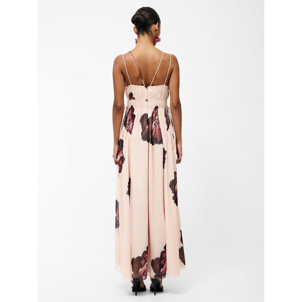 Elyse Hallie Crinkle V-Neck Maxi Dress