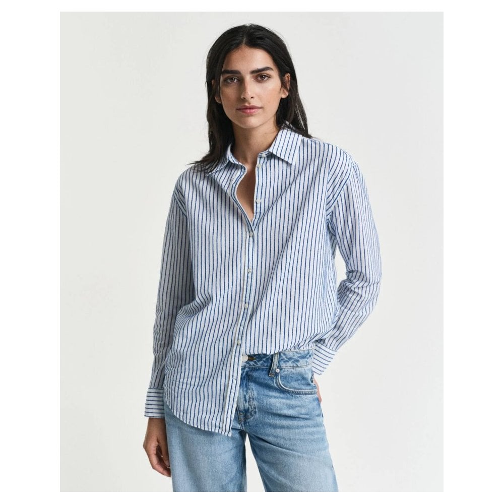 Relaxed Fit Striped Textured Shirt