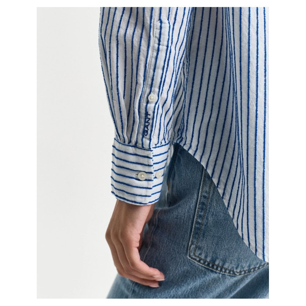 Relaxed Fit Striped Textured Shirt