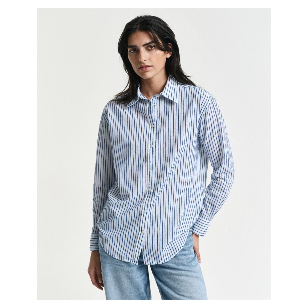 Relaxed Fit Striped Textured Shirt