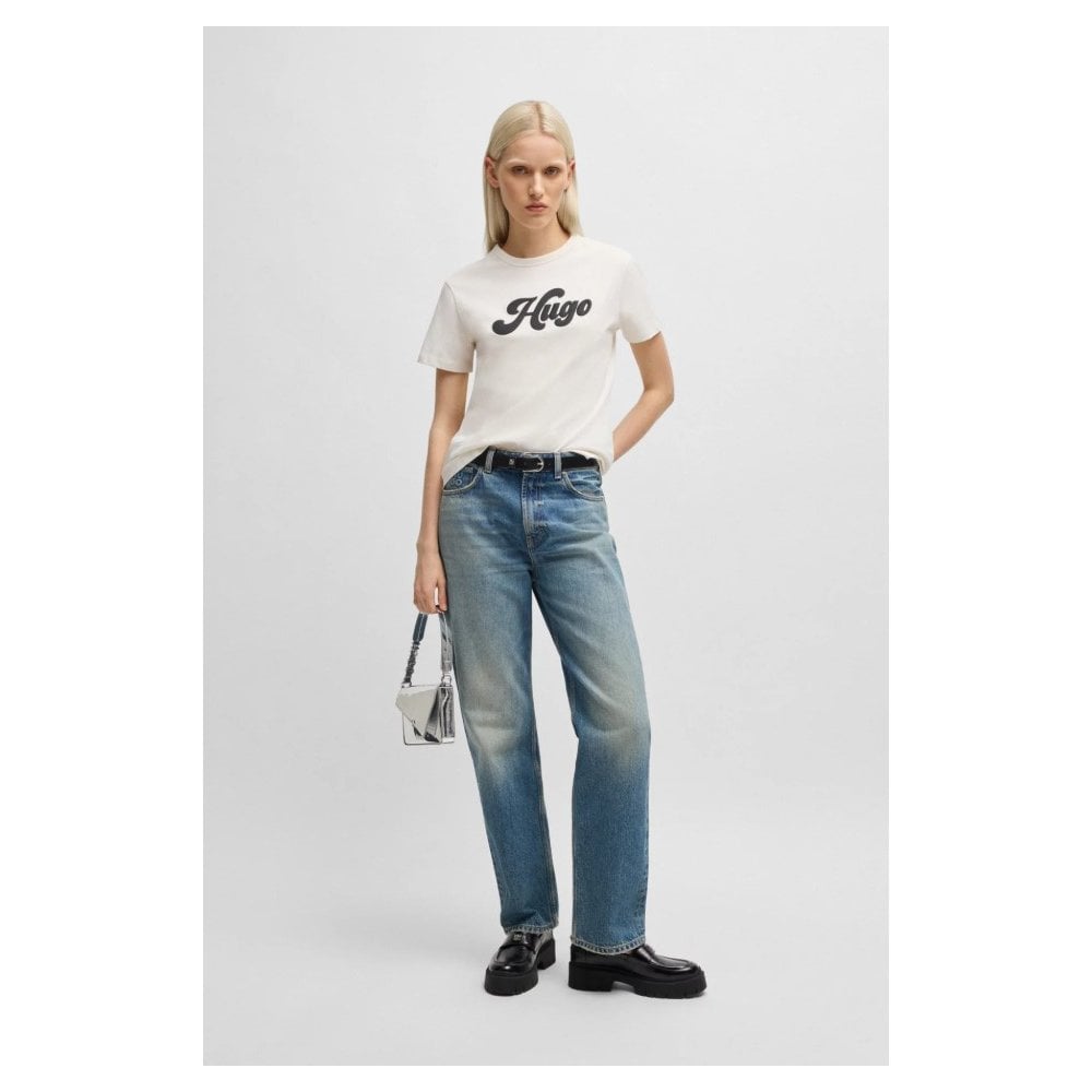 Cotton-Jersey T-Shirt With Retro Logo