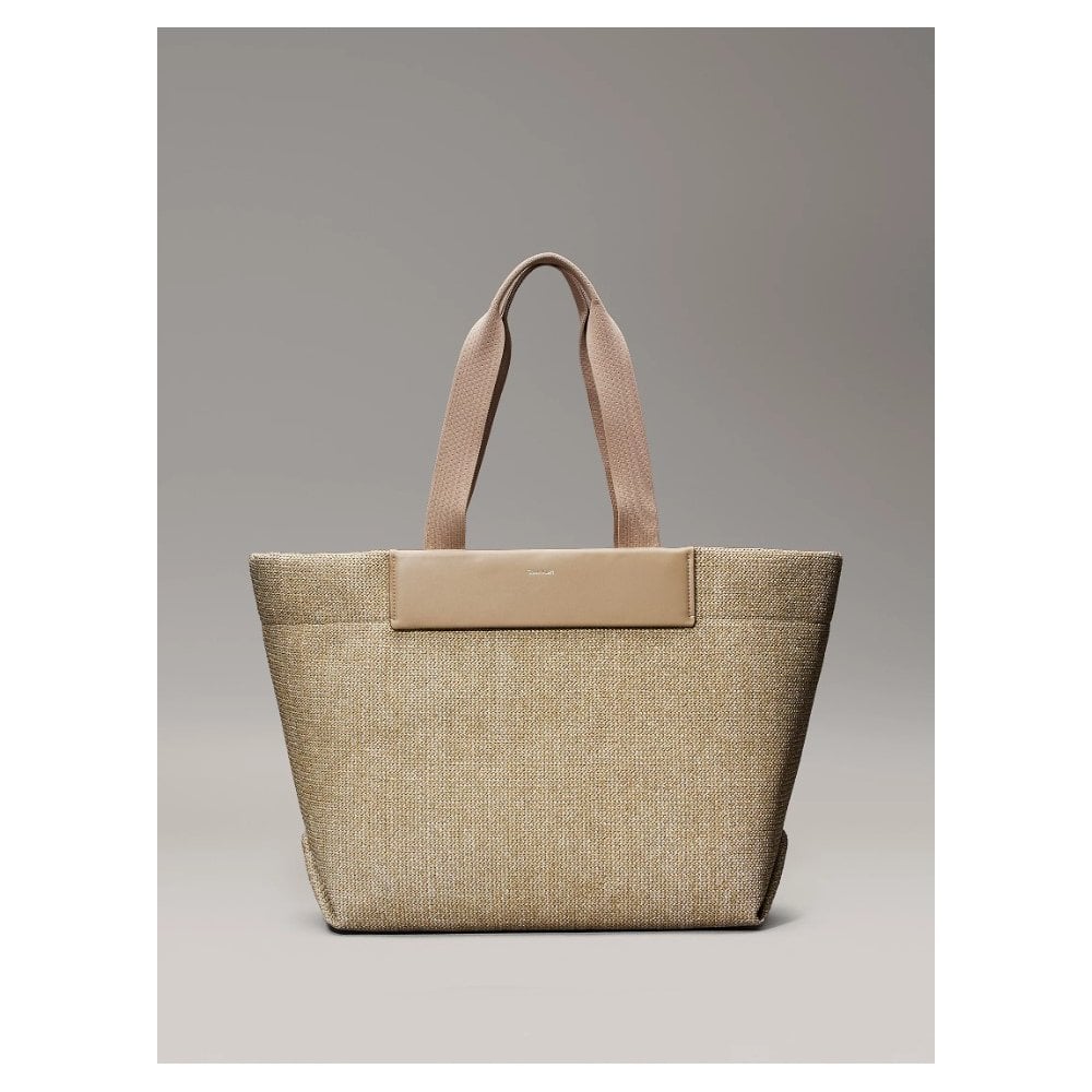 Large Raffia Shopper Tote Bag