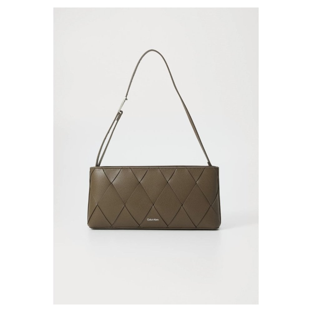 Woven Elongated Shoulder Bag