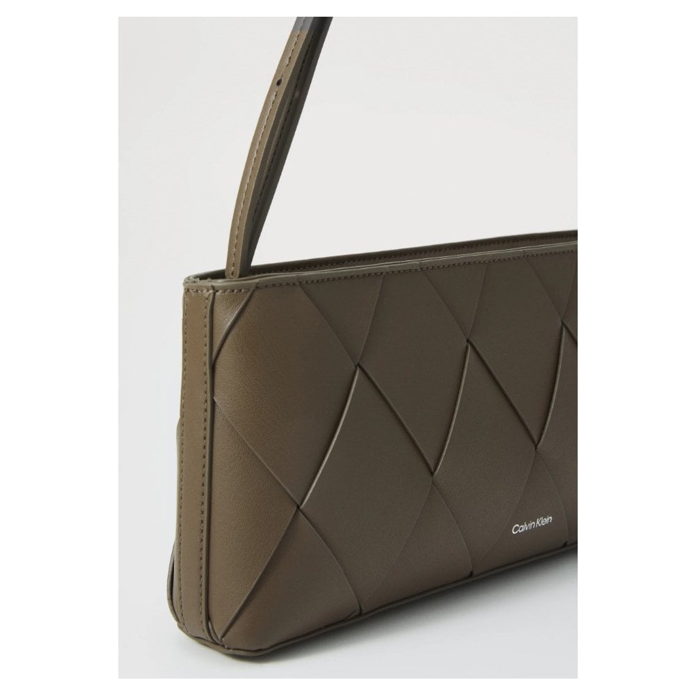 Woven Elongated Shoulder Bag