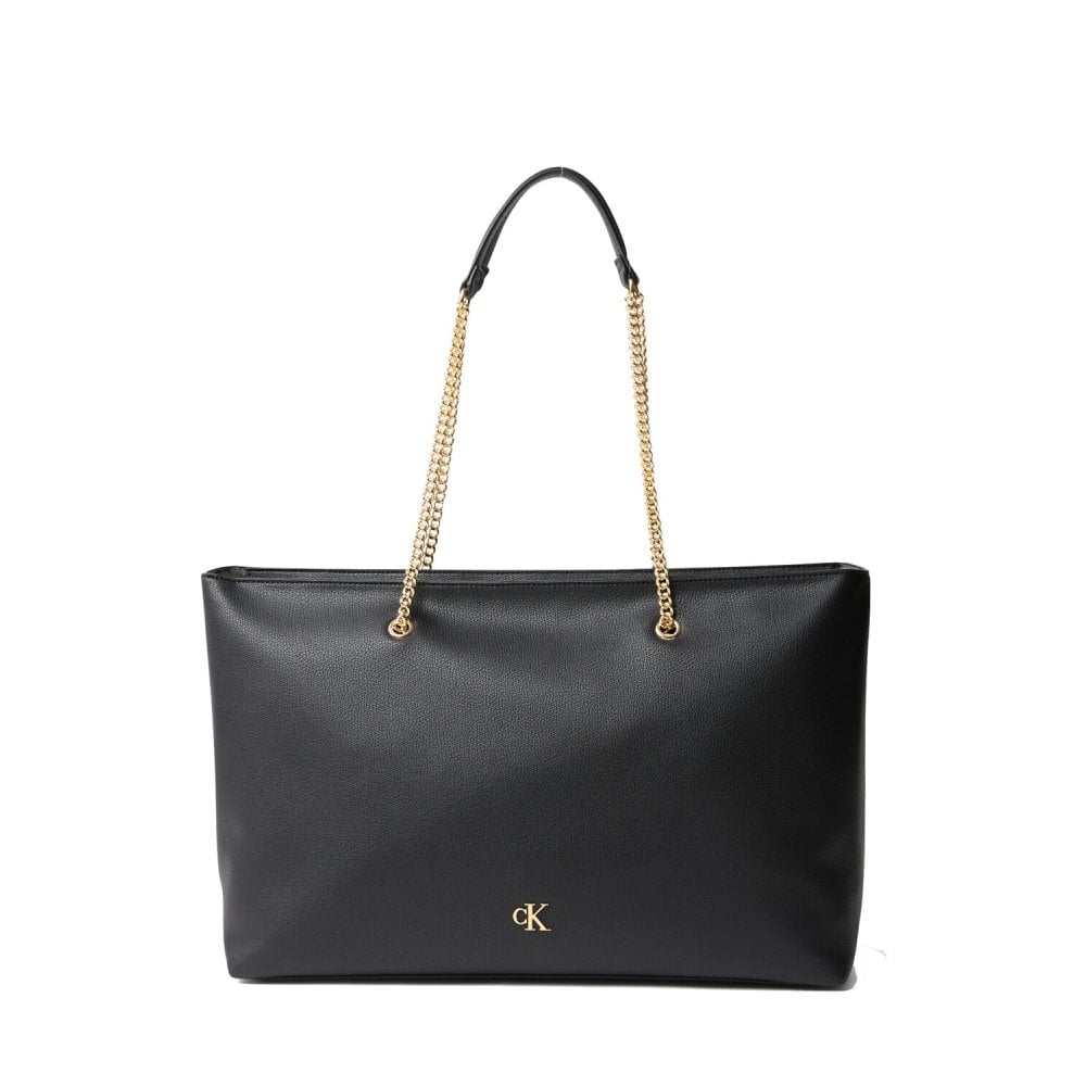 Minimal Monogram Chain Tote Bag