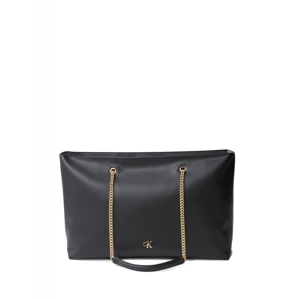 Minimal Monogram Chain Tote Bag