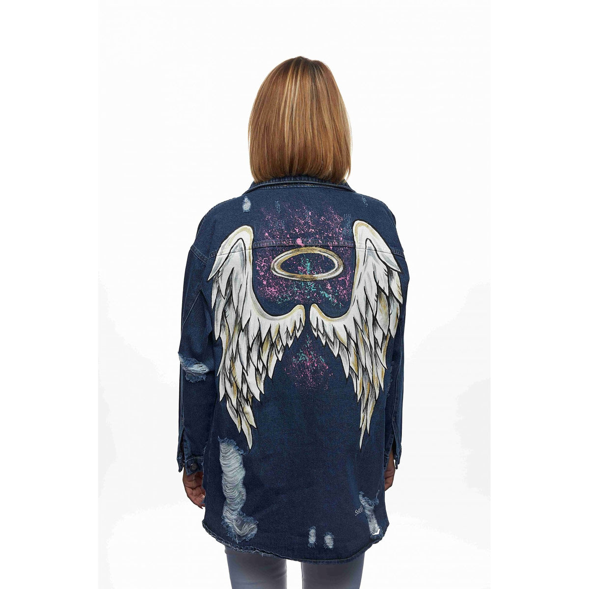 Angel Wings Denim Jacket - JAANGEL