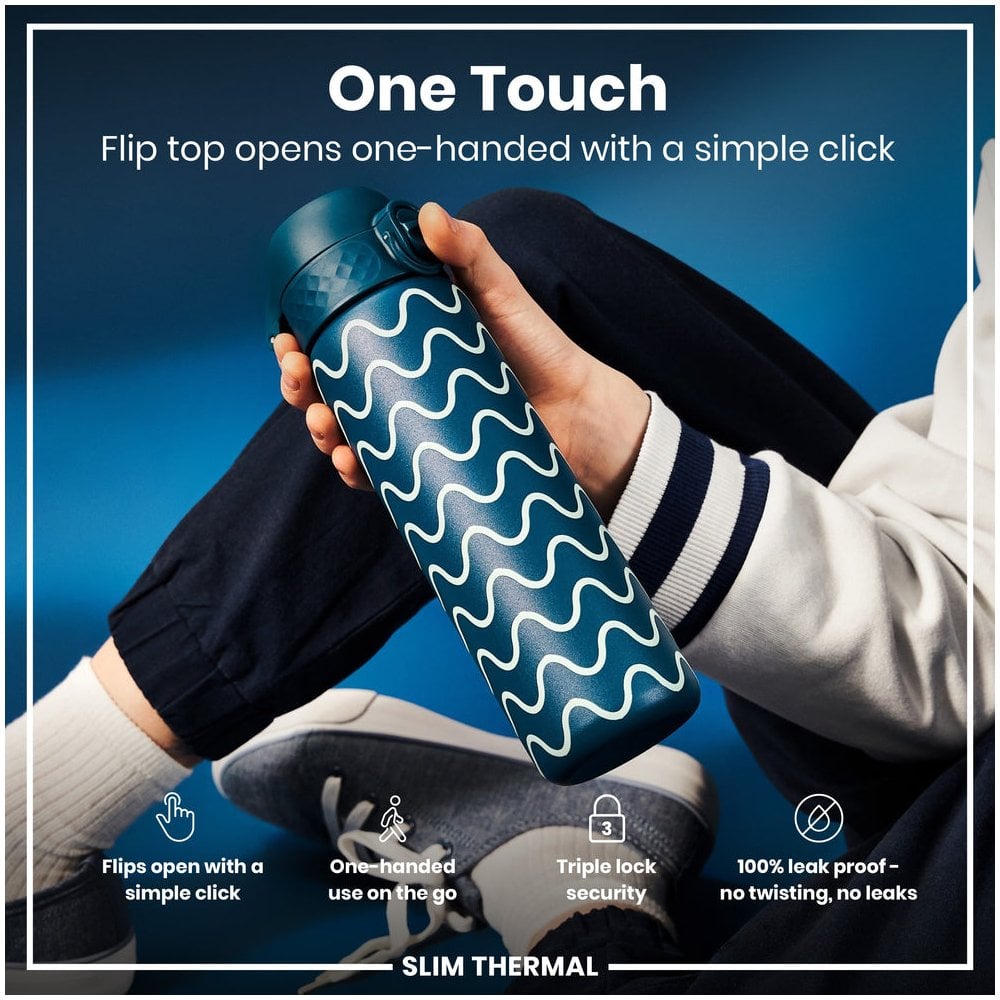 Leak-Proof Slim Thermal Steel Water Bottle