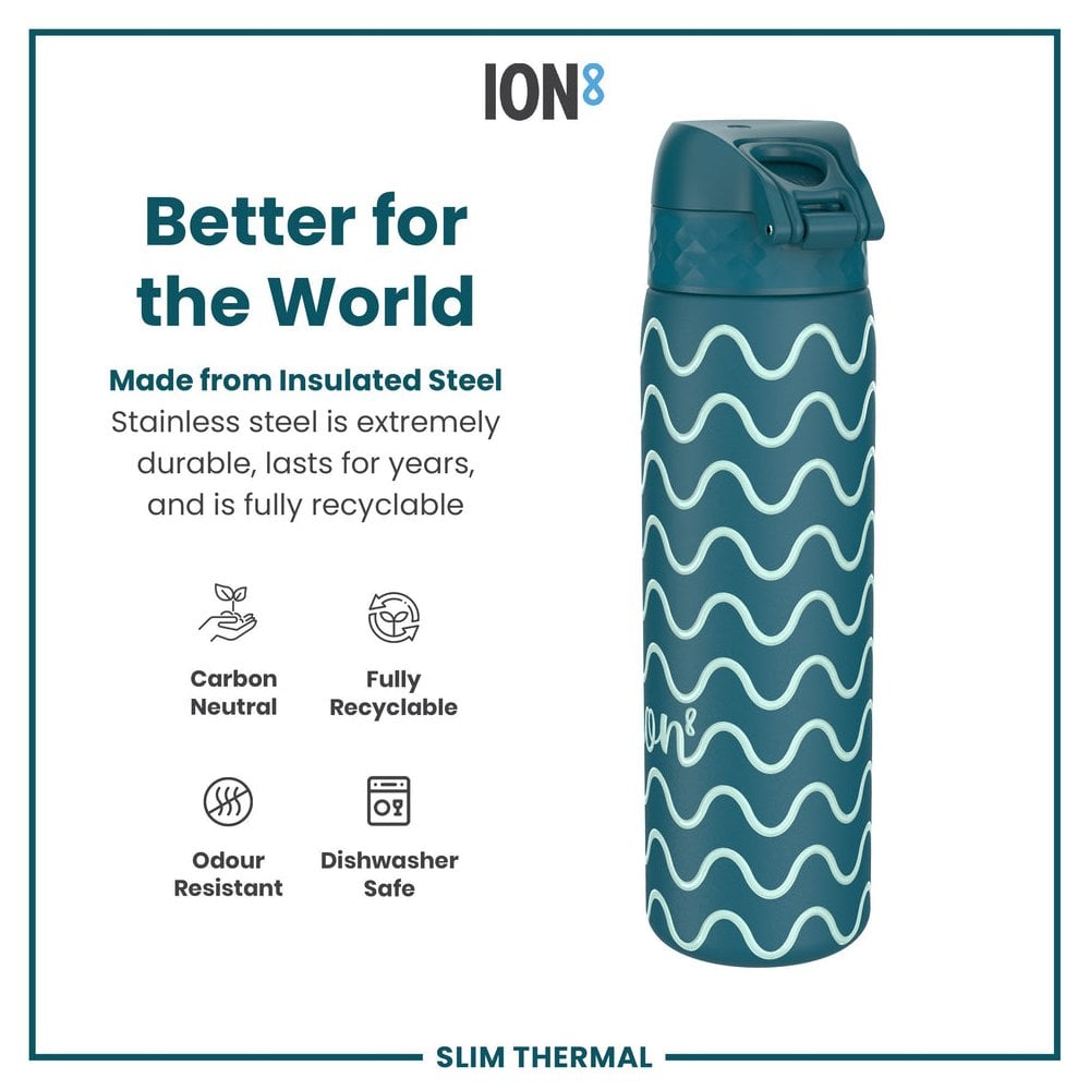 Leak-Proof Slim Thermal Steel Water Bottle