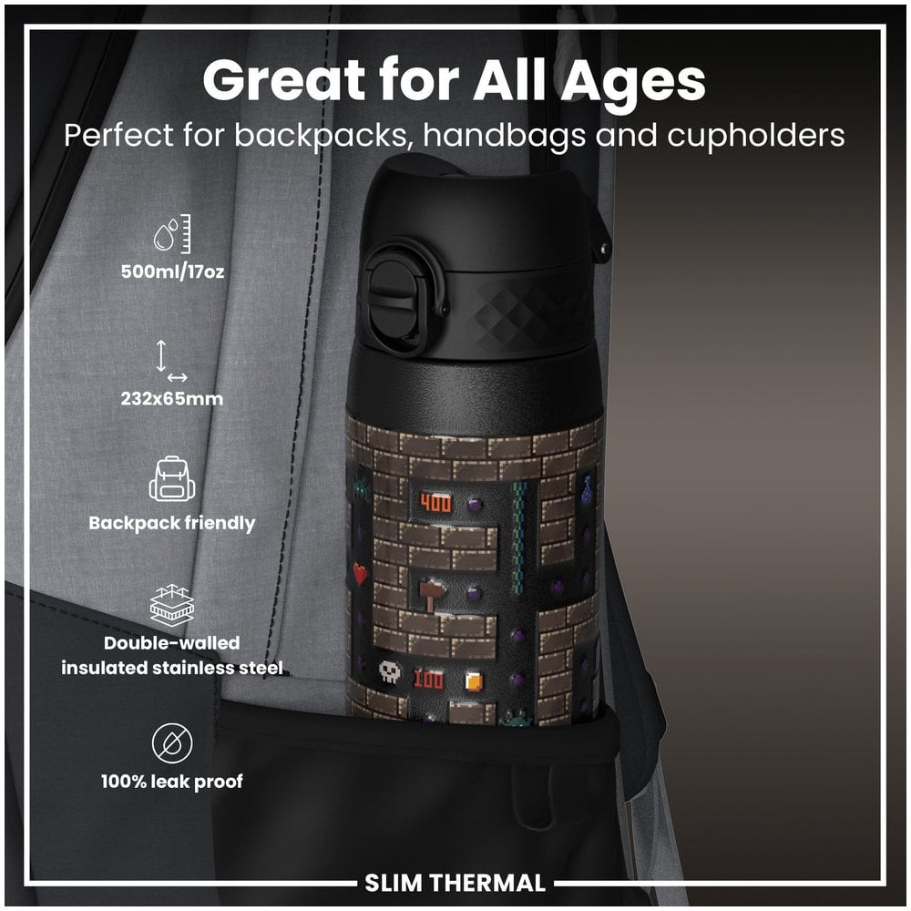 Leak-Proof Slim Thermal Steel Water Bottle