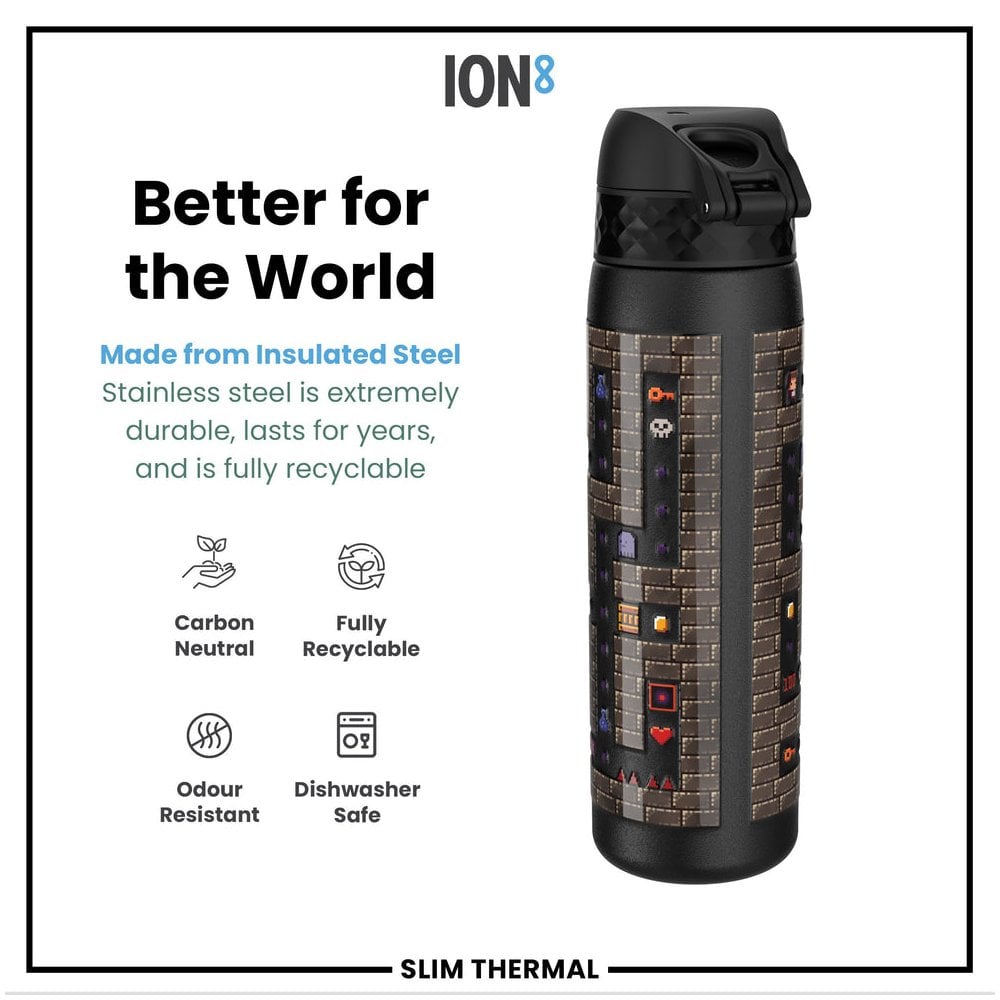 Leak-Proof Slim Thermal Steel Water Bottle