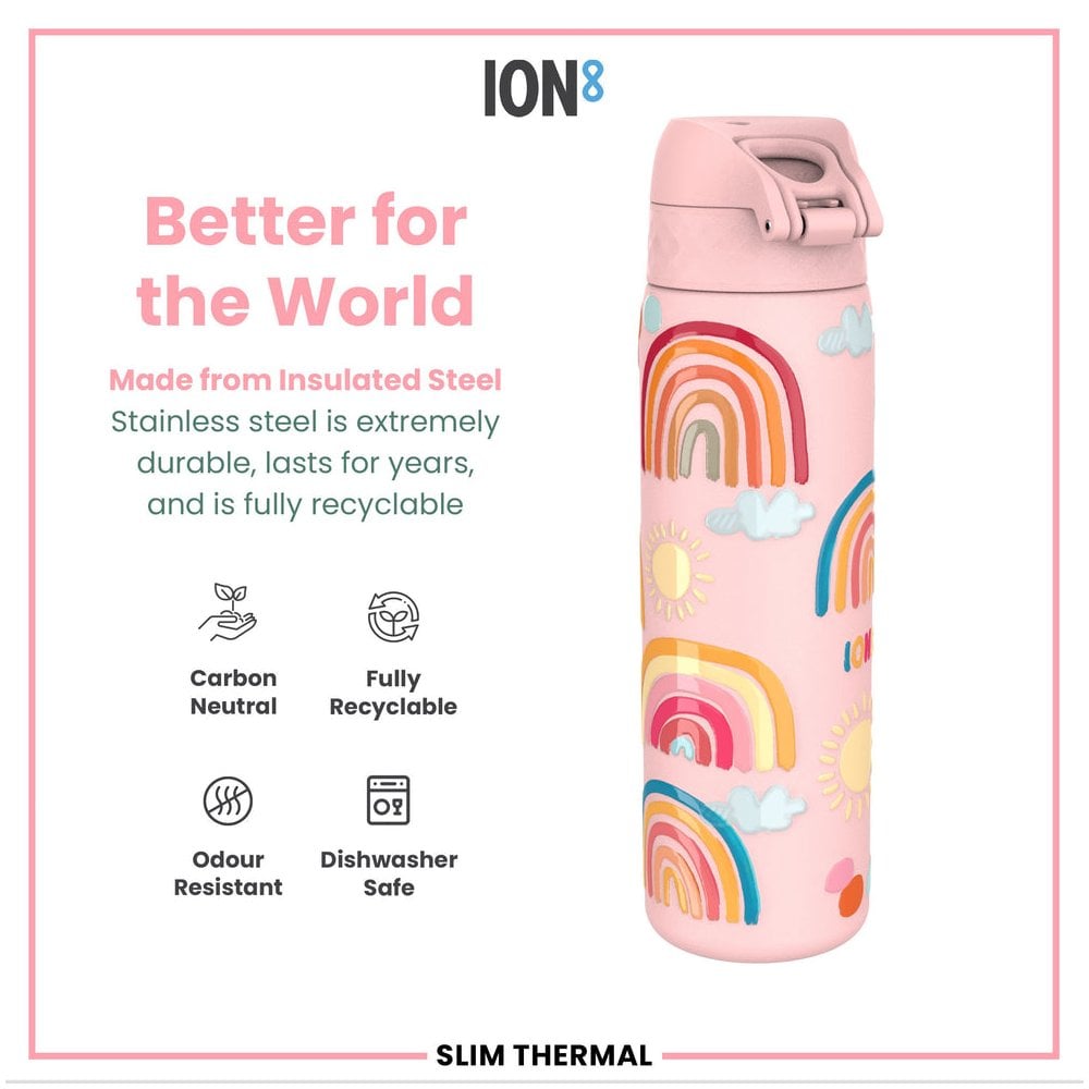 Leak-Proof Slim Thermal Steel Water Bottle