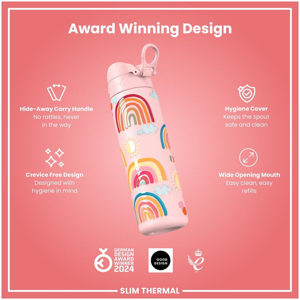 Leak-Proof Slim Thermal Steel Water Bottle